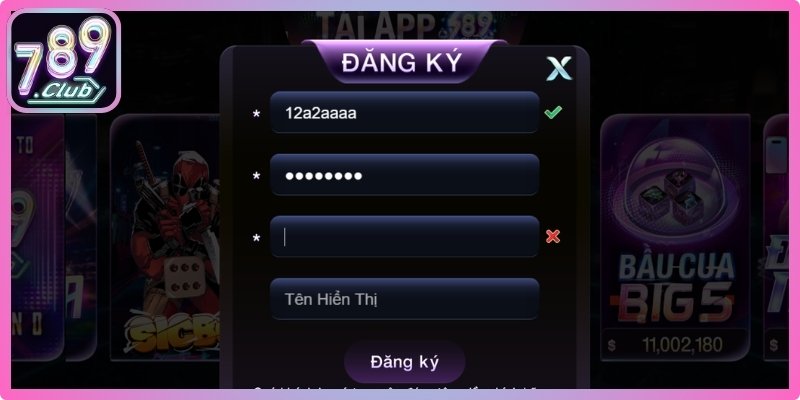 Kiểm tra kỹ thông tin trước khi xác nhận thành công